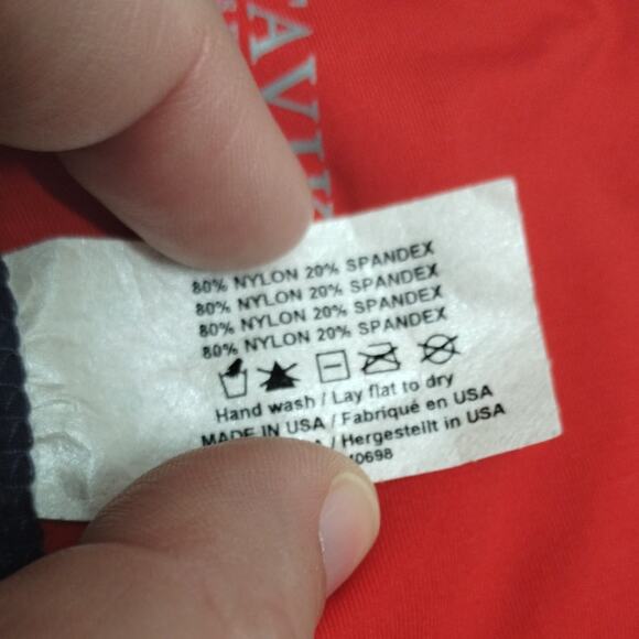 Tavik Swimwear NWT Size Large Jett Swim Separates Red Triangle Bikini TOP Only - Picture 5 of 6